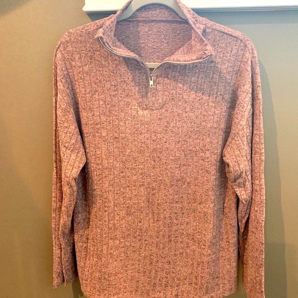 NWOT Quarter-Zip LS Casual Sweater Size M